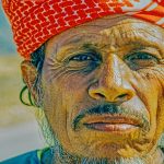 I MET SALEH ON THE MAIN ROAD TO SALALAH. I GAVE HIM A LIFT TO THE MARKET AND TOOK HIS PHOTO.